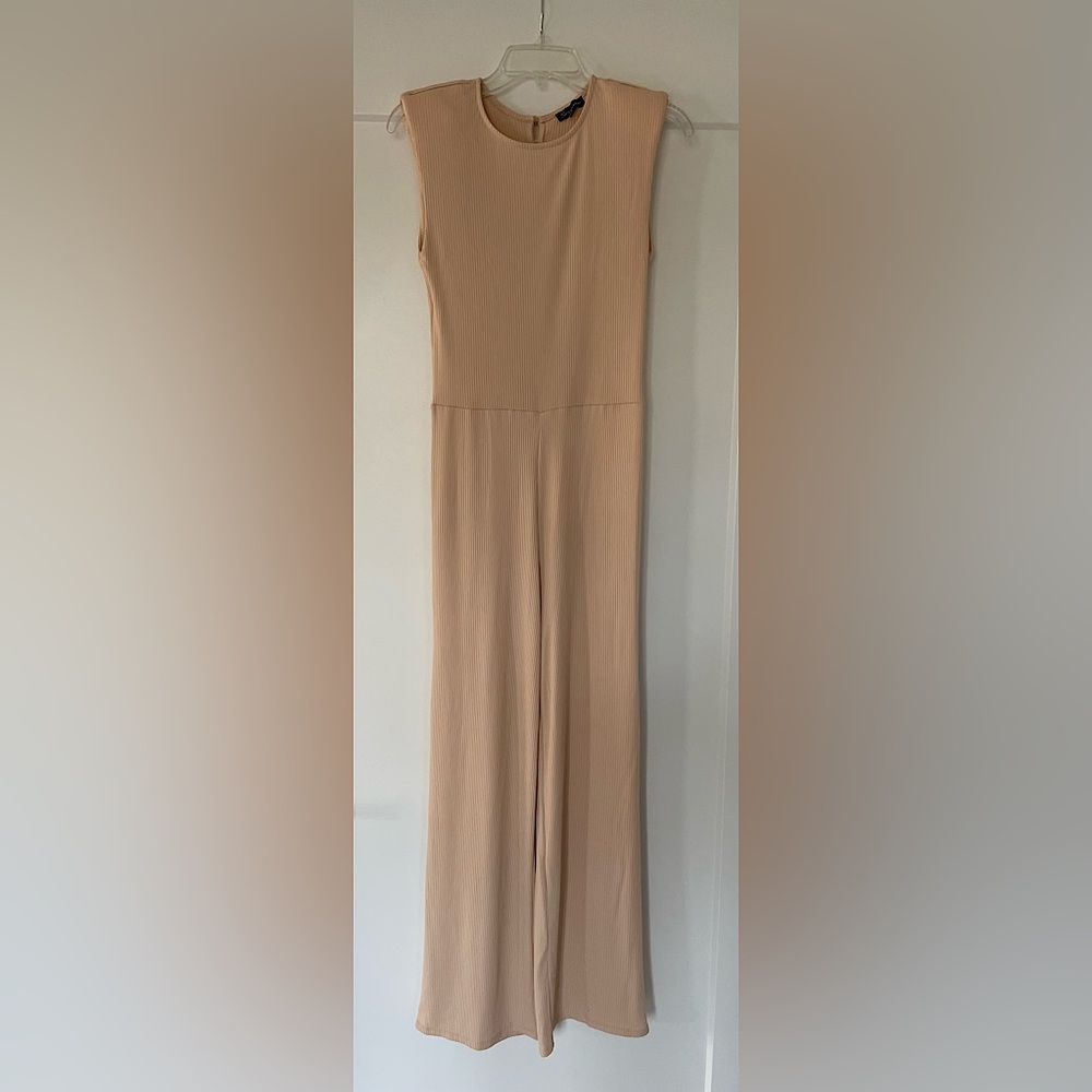Shinestar Cream Jumpsuit